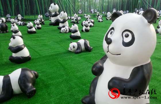 遂平御金香大型熊猫展盛大启动