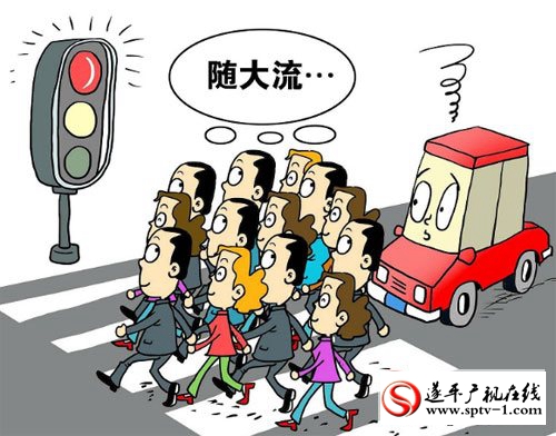 遂平的“中国式过马路"