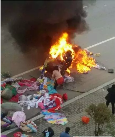 遂平发生一起三轮车自燃事故