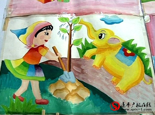 遂平：举办“庆六一”少儿绘画展